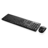 Lenovo GX30L66303 belaidė klaviatūra ir pelė, QWERTY, JAV anglų, juoda