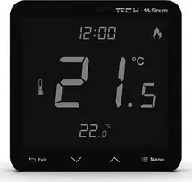 Laidinis kambario termostatas R-S3 WG.23.0060 juodas 230V