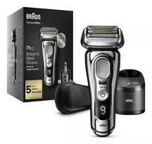 Elektrinis skustuvas BRAUN Series 9 9486cc su įkrovimo ir valymo stotele bei kelioniniu dėklu