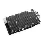 Alphacool 10261 galinė plokštė aliuminis chromas varis juoda 95,7 mm