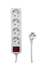 MicroConnect MC-GRU0045WS ilgintuvas 5 m 4 kištukiniai lizdai Baltas