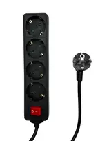 MicroConnect MC-GRU0045BS ilgintuvas 5 m 4 kištukiniai lizdai Juodas
