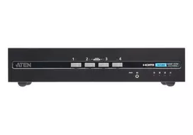 ATEN 4 prievadų USB HDMI dviejų ekranų saugus KVM jungiklis 4K Ultra HD