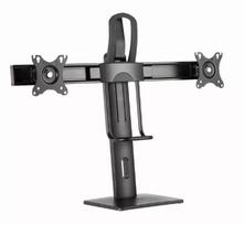 Gembird MS-D2-01 Monitorių laikiklis 27 colių Juodas Laisvai pastatomas