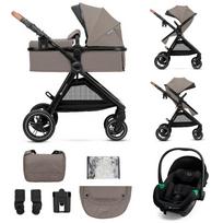 KINDERKRAFT Daugiafunkcis vežimėlis ESME PRO 3IN1 Sand Beige + MINK PRO 2