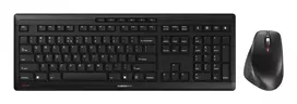 Belaidis klaviatūros ir pelės rinkinys CHERRY STREAM DESKTOP COMFORT, pilno dydžio, QWERTY