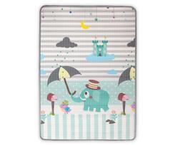 MILLY MALLY Valcuotas putplasčio kilimėlis Kinder Digits and Elephant