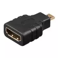 Wentronic Goobay HDMI™ adapter, HDMI™ standartinis lizdas (A tipo), juodas - HDMI™ A lizdas > HDMI™ D (Micro) kištukas (68842)