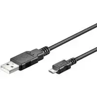 USB laidas Goobay 95736 0,15 m USB A – Micro-USB B juodas