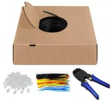 Tinklo kabelis Goobay 94399 U/UTP Cat6 305 m juodas