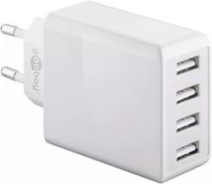 Kroviklis vidaus naudojimui Wentronic 44962 universalus baltas 4 USB prievadai 5V