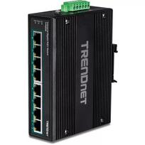 Trendnet TI-PG80B 8 prievadų pramoninis Gigabit PoE+ jungiklis su DIN-bėgiu