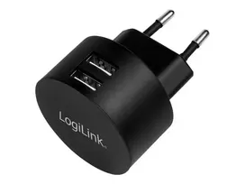 USB sieninis adapteris LogiLink PA0218 2x USB prievadas greitam įkrovimui 10,5W