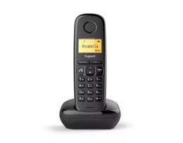 Belaidis analoginis/DECT telefonas Gigaset A270A su skambučio numerio atpažinimu, juodas