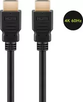 Goobay High Speed HDMI Kabel mit Ethernet, 2m, 4K@60Hz, 18Gbit/s