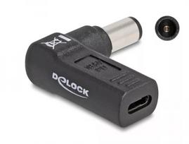 DeLOCK Adapter USB Type-C lizdas į HP 7.4 x 5.0 mm kištuką 90° kampu