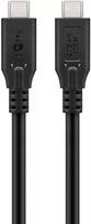 USB laidas Goobay 74196 USB4 Gen 2x2 1,5 m USB-C juodas