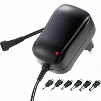 S-Impuls Universalus maitinimo šaltinis su 6 adapteriais 3-12V 12W