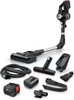 Bosch BSS715FRSH 2-in-1 belaidis dulkių siurblys, kietoms grindims ir kilimams, 0,3 L, juoda/sidabrinė, 5 Ah