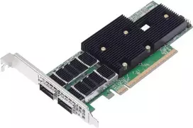 BC 200GbE 2 prievadų QSFP112 serverio adapteris NetXtreme P2200G (2x QSFP112) bulk PCIe 5.0 x16 su pilno aukščio ir žemo profilio laikikliu