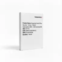 Kaspersky Small Office Security – 6 vartotojų, 1 mėnuo – prenumerata (ABO) – ESD atsisiuntimas