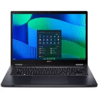 Nešiojamas hibridinis (2-in-1) kompiuteris Acer TravelMate TMP414RN-54-TCO-74CP – 14 colių WUXGA liečiamas ekranas, Intel Core Ultra 7 155U, 16GB DDR5, 512GB SSD, 4G, Windows 11 Pro, mėlynas