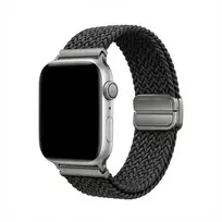 Armbandas GUAN Premium Apple Watch 38/40/41/42mm – juoda/pilka pakaitinė apyrankė