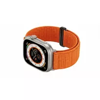 Apkaba GUAN Premium Pro, skirta Apple Watch 42/44/45/46/49 mm – oranžinė ir juoda, reguliuojamas dirželis
