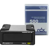 Tandberg Data RDX QuikStor - Festplatte - 3.0 (3.1 Gen 1) - USB Type-B - Schwarz - UL 60950 - CSA C22.2 No. 60950 - IEC 60950/ EN60950 - 10 - 40 °C (8