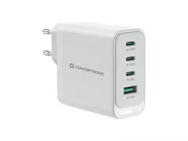 Conceptronic ALTHEA22W100 4 prievadų 100W GaN USB PD įkroviklis, USB-C x 3, USB-A x 1, QC 3.0, PPS, PD 3.0