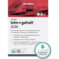 Lexware lohn+gehalt 2026 apskaitos programinė įranga 1 licencija 1 metams