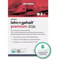 Lexware lohn+gehalt premium 2026 apskaitos programinė įranga 1 licencija