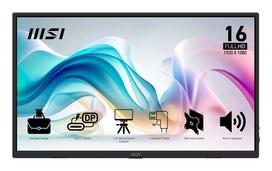 Nešiojamas monitorius MSI PRO MP165DE E6 15,6 colio Full HD IPS 1920×1080 USB-C HDMI VESA juodas