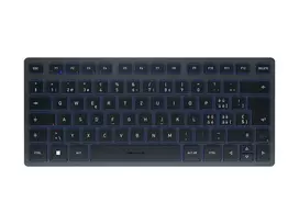 Belaidė klaviatūra Bluetooth CHERRY KW 7100 MINI BT QWERTZ Šveicariška mėlyna
