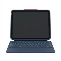 Klaviatūrinis dėklas Logitech Rugged Combo 4 Touch, skirtas iPad 10 kartai – klasikinė mėlyna