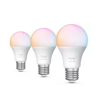 “Philips Hue White and colour ambience Essential A60 – E27 išmanioji lemputė – 806 lm – 8 W – 3 vnt. pakuotė”