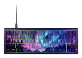 Mechaninė klaviatūra Cherry NORTHERN LIGHT Bundle 65% QWERTZ vokiškas išdėstymas USB RGB 2 m laidas įvairiaspalvė