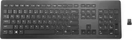 HP Wireless Premium Keyboard – pilno dydžio belaidė klaviatūra su membraniniais klavišais, juoda