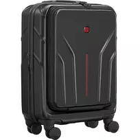 Kieto korpuso rankinis lagaminas Wenger Amplix 653323 juodas, kompaktiškas kabininis bagažas
