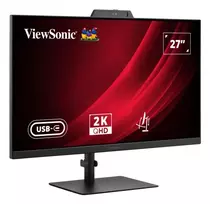 Monitorius ViewSonic VG2741V-2K 27 colių QHD IPS, 4 ms, įmontuoti garsiakalbiai, VESA, aukščio reguliavimas, juodas