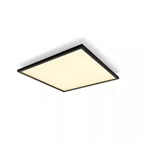Protingos lubinės lempos Philips Hue Aurelle Square Panel 600×600 mm, Bluetooth, 220–240V, 48 mm gylis, juoda/balta