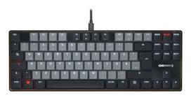 Mechaninė klaviatūra Cherry KC 500 MX LP TKL belaidė, kompaktiška, 88 klavišai, QWERTZ vokiškas išdėstymas, pilka/juoda