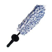 Flexible Flat Bristle Wheel Brush Long Handle Microfiber Wheel Brush Car Duster Exterior Multipurpose Cleaning Tool