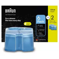 Valymo kasetė BRAUN 3in1 ShaveCare 8 vnt. (mėlyna) Braun skustuvams