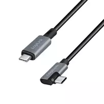 LogiLink CU0182 USB 2.0 laidas USB-C 1 m juodas sidabrinis