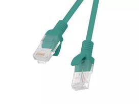Tinklo kabelis Lanberg PCU6-10CC-0050-G RJ-45 Cat6 0,5 m Žalia