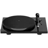 Patefono grotuvas Project E1 BT AT3600L High Gloss Black – juodas blizgus, su AT3600L kasetėle ir Bluetooth išvestimi