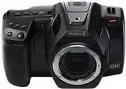 Blackmagic Pocket Cinema Camera 6K Pro – kino vaizdo kamera – 6K / 50 kadrų per sekundę – tik korpusas – „flash“ kortelė – Bluetooth