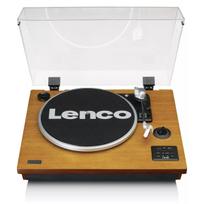 Puskiečio pavaros vinilinis grotuvas Lenco LS-55WA Wood Semi Automatic USB Bluetooth