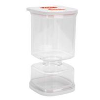 Pickle Jar 25oz Easy to Clean Pickle Olive Liquid Separator Container with Forks Airtight Lid for Kitchen L